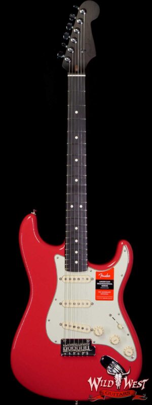 Fender USA Limited Edition American Professional Stratocaster Solid Rosewood Neck Fiesta Red