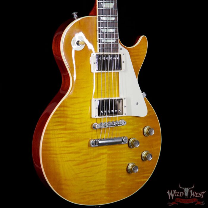 Preowned 2014 Gibson Custom Shop Standard Historic 1960 R0 Les Paul VOS Amber - Image 4