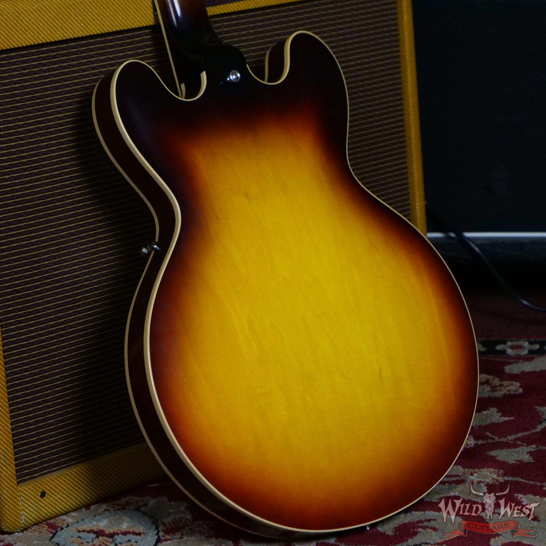 w20-gibsoncs-1961-es335-vos0vb-190078-d4__wwg.jpg 2020 NAMM Gibson Custom Shop 1961 ES-335 Dots Reissue VOS Vintage Burst - Image 11