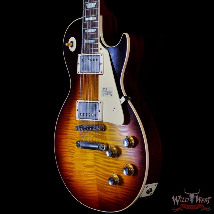 2020 NAMM Gibson Custom Shop 60th Anniversary 1960 Les Paul Standard VOS Washed Bourbon Burst 8.45 lbs - Image 2