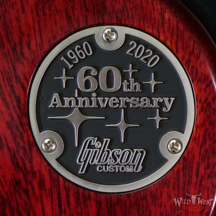 2020 NAMM Gibson Custom Shop 60th Anniversary 1960 Les Paul Standard VOS Washed Bourbon Burst 8.45 lbs - Image 12