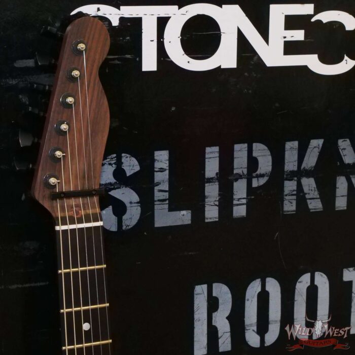 Jim Root Collection Warmoth Quilt Maple Top Telecaster Rosewood Neck Ebony Fingerboard Trans Blue - Image 7