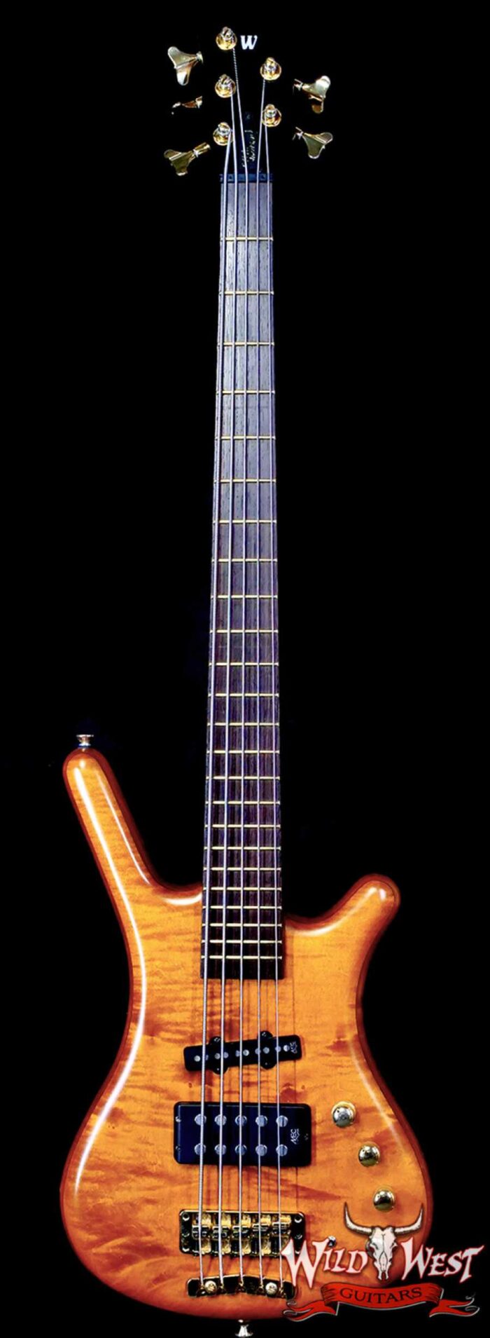 2002 Warwick Made in Germany Corvette FNA Jazzman 5-string Electric Bass Guitar Honey Violin 8.80 lbs - Image 1