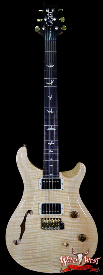 PRS Wood Library 10 Top Custom 24 Semi Hollow Flame Maple Top & Neck Brazilian Rosewood Natural