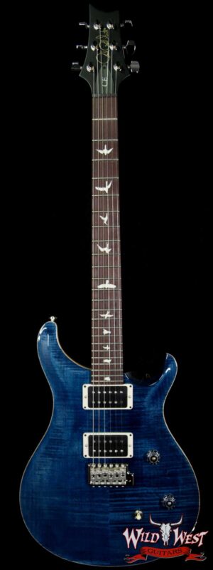 PRS Wild West Guitars Special Run CE 24 Flame Maple Top and 85/15 Pickups Whale Blue 243895