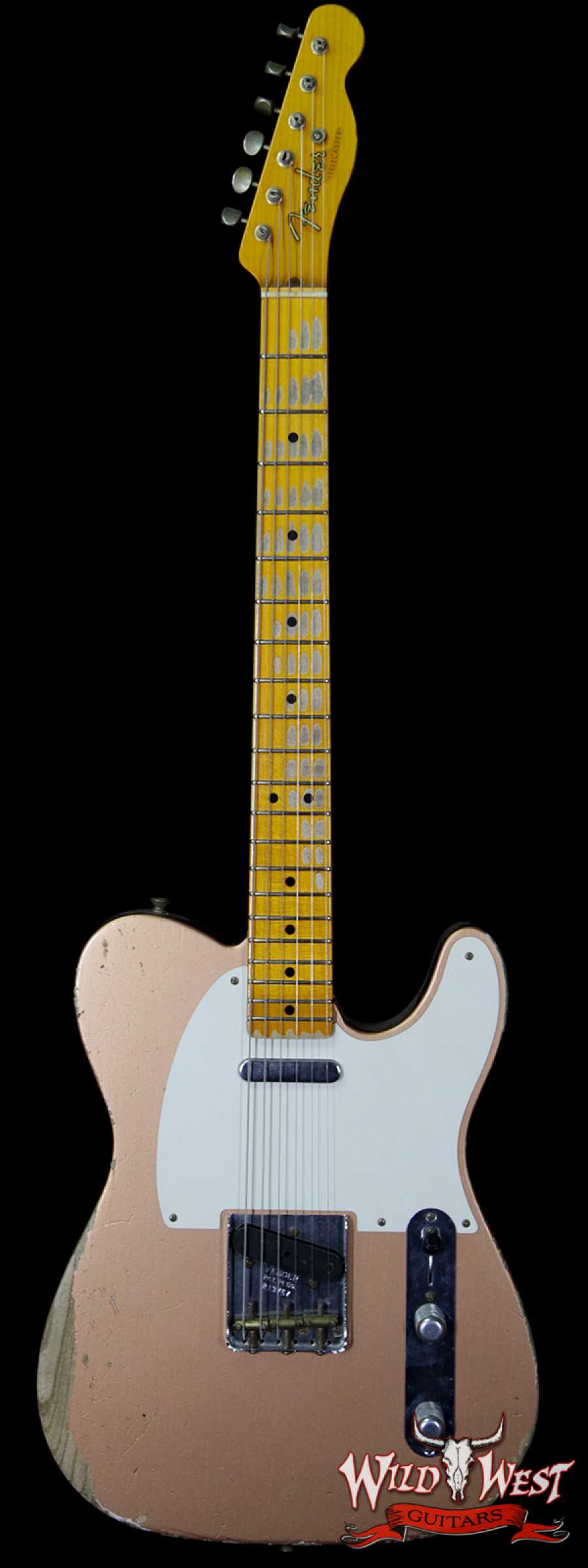 wwg-main__wwg_large-17.jpg Fender Custom Shop 1952 Telecaster Heavy Relic Maple Streamlined U Neck Copper - Image 1