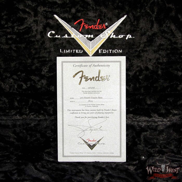 2006 Fender Custom Shop John English Masterbuilt 50s Stealth Esquire Relic - Image 8