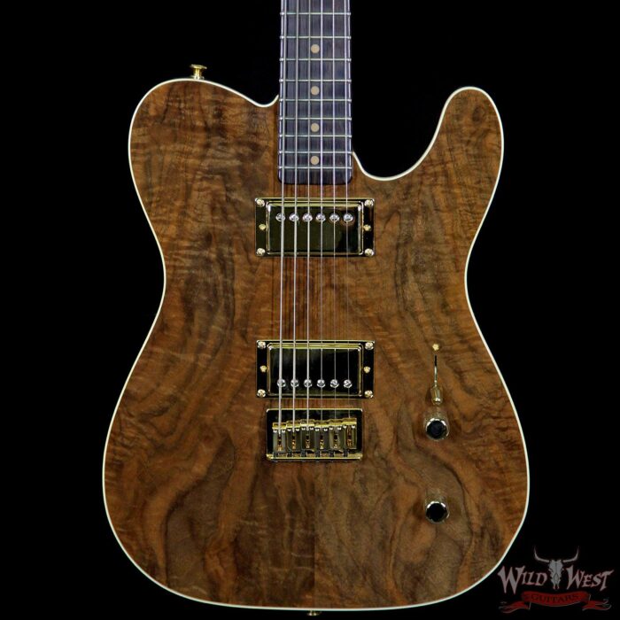 Fender Custom Shop Masterbuilt Dennis Galuszka Artisan Claro Walnut Telecaster HH African Blackwood Board - Image 3