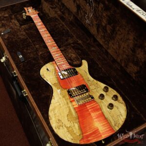 PRS Private Stock #8058 McCarty Singlecut 594 Tremolo Flame / Spalted Maple Top Natural with Blood Orange Center - Image 17