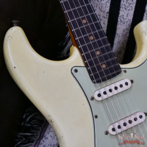 Fender Custom Shop Ron Jessurun Apprentice Built Modernized 1960 Stratocaster Relic Super Aged Olympic White 7.45 lbs - Image 6