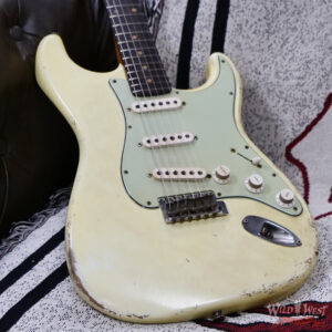 Fender Custom Shop Ron Jessurun Apprentice Built Modernized 1960 Stratocaster Relic Super Aged Olympic White 7.45 lbs - Image 7