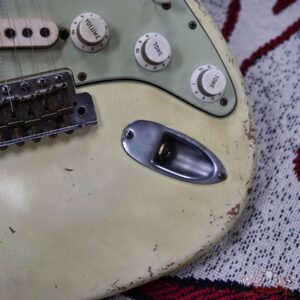 Fender Custom Shop Ron Jessurun Apprentice Built Modernized 1960 Stratocaster Relic Super Aged Olympic White 7.45 lbs - Image 9