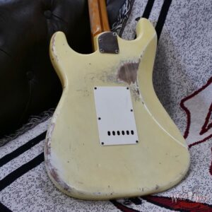 Fender Custom Shop Ron Jessurun Apprentice Built Modernized 1960 Stratocaster Relic Super Aged Olympic White 7.45 lbs - Image 10