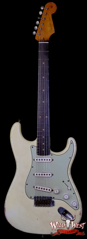 Fender Custom Shop Ron Jessurun Apprentice Built Modernized 1960 Stratocaster Relic Super Aged Olympic White 7.45 lbs