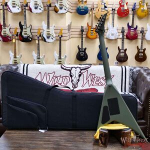 Jackson American Series Rhoads RR24 FR Floyd Rose Ebony Fingerboard Matte Army Drab 7.95 lbs - Image 7