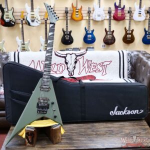 Jackson American Series Rhoads RR24 FR Floyd Rose Ebony Fingerboard Matte Army Drab 7.95 lbs - Image 4