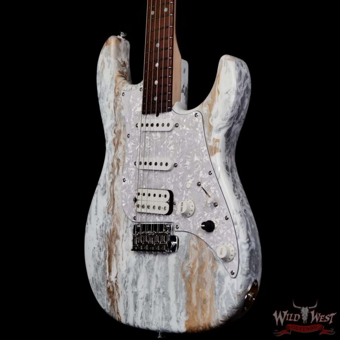 James Tyler USA Studio Elite HD HSS Rosewood Fingerboard Standard '64 Neck White Shmear 7.55 lbs - Image 2