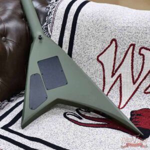 Jackson American Series Rhoads RR24 FR Floyd Rose Ebony Fingerboard Matte Army Drab 7.95 lbs - Image 9