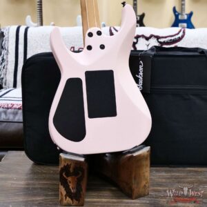 Jackson American Series Virtuoso Streaked Ebony Fingerboard Satin Shell Pink 7.80 lbs - Image 9