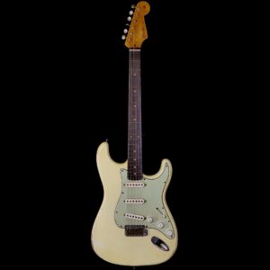 Fender Custom Shop Ron Jessurun Apprentice Built Modernized 1960 Stratocaster Relic Super Aged Olympic White 7.45 lbs - Image 3