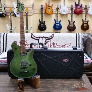 EVH Custom Shop USA HS Wolfgang Bare Knuckle Pickups Roasted Flame Maple Neck Tune-O-Matic Bridge Cadillac Green 7.65 lbs - Image 6