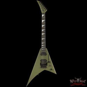 Jackson American Series Rhoads RR24 FR Floyd Rose Ebony Fingerboard Matte Army Drab 7.95 lbs - Image 2