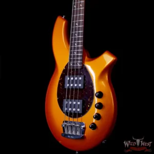 2007 Ernie Ball Music Man Bongo 4 HH Rosewood Fingerbooard Desert Gold (Orange) 9.45 lbs - Image 2