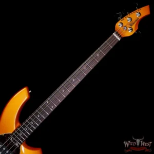 2007 Ernie Ball Music Man Bongo 4 HH Rosewood Fingerbooard Desert Gold (Orange) 9.45 lbs - Image 4