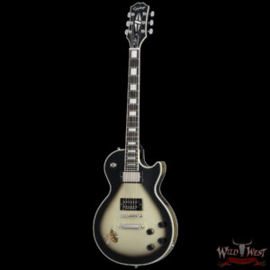 Epiphone Adam Jones Les Paul Custom Art Collection Mark Ryden’s “Queen Bee” Antique Silverburst 9.80 lbs - Image 2