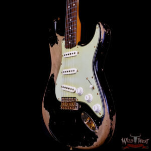 Fender Custom Shop Levi Perry Masterbuilt 1962 Stratocaster Brazilian Rosewood Heavy Relic Black with Gold Hardware 7.65 lbs (US Only / No International Shipping) - Image 2