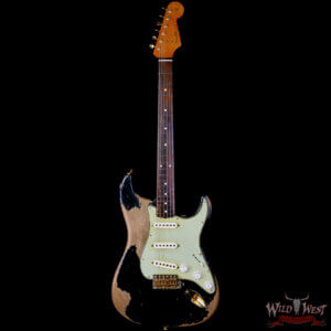 Fender Custom Shop Levi Perry Masterbuilt 1962 Stratocaster Brazilian Rosewood Heavy Relic Black with Gold Hardware 7.65 lbs (US Only / No International Shipping) - Image 3