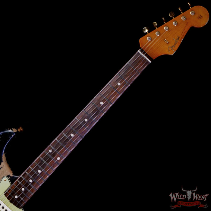 Fender Custom Shop Levi Perry Masterbuilt 1962 Stratocaster Brazilian Rosewood Heavy Relic Black with Gold Hardware 7.65 lbs (US Only / No International Shipping) - Image 4