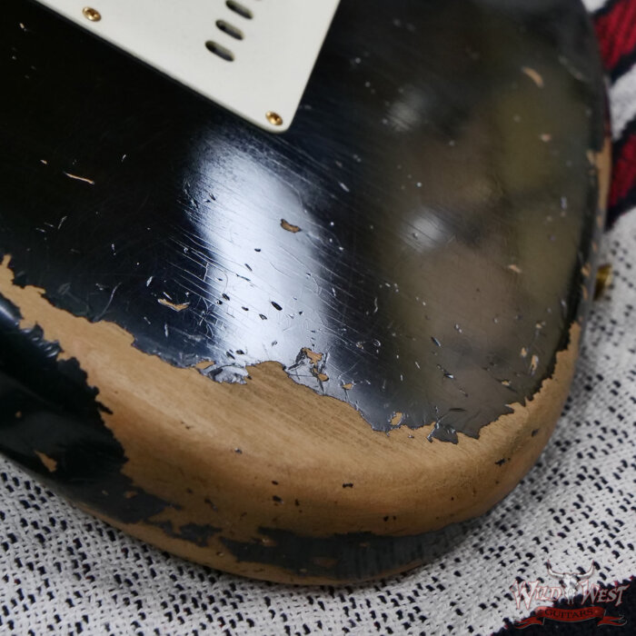 Fender Custom Shop Levi Perry Masterbuilt 1962 Stratocaster Brazilian Rosewood Heavy Relic Black with Gold Hardware 7.65 lbs (US Only / No International Shipping) - Image 15