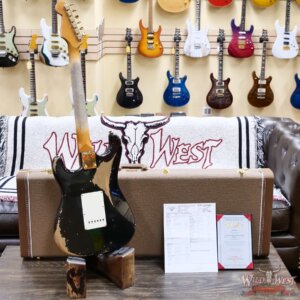 Fender Custom Shop Levi Perry Masterbuilt 1962 Stratocaster Brazilian Rosewood Heavy Relic Black with Gold Hardware 7.65 lbs (US Only / No International Shipping) - Image 12