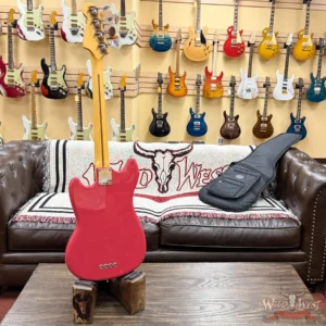 Fender American Professional Classic Mustang Bass® Maple Fingerboard Faded Dakota Red 7.90 lbs - Image 8