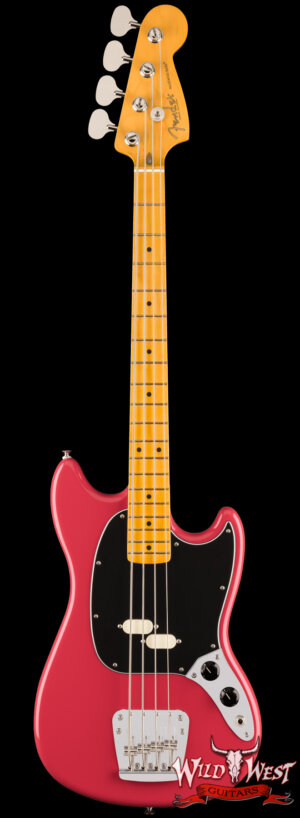 Fender American Professional Classic Mustang Bass® Maple Fingerboard Faded Dakota Red 7.90 lbs