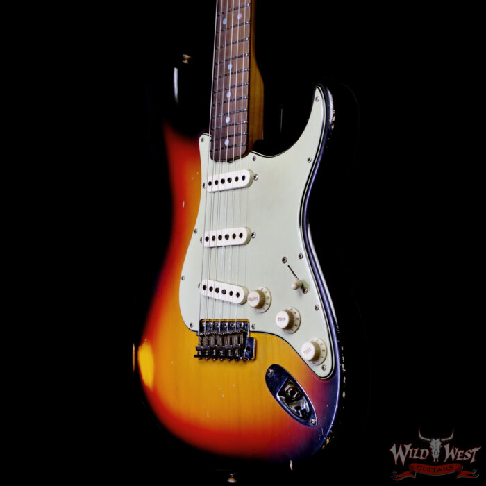 Fender Custom Shop Andy Hicks Masterbuilt 1964 Stratocaster Brazilian Rosewood Josefina Hand-Wound Pickups Joueneyman Relic Target 3 Tone Sunburst (US Only / No International Shipping) - Image 2