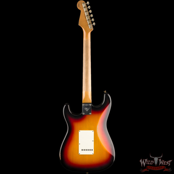 Fender Custom Shop Andy Hicks Masterbuilt 1964 Stratocaster Brazilian Rosewood Josefina Hand-Wound Pickups Joueneyman Relic Target 3 Tone Sunburst (US Only / No International Shipping) - Image 6