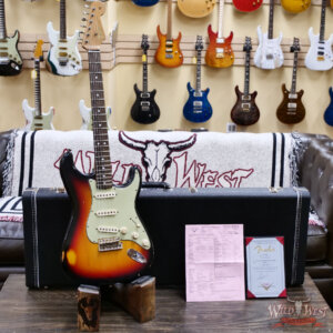 Fender Custom Shop Andy Hicks Masterbuilt 1964 Stratocaster Brazilian Rosewood Josefina Hand-Wound Pickups Joueneyman Relic Target 3 Tone Sunburst (US Only / No International Shipping) - Image 8