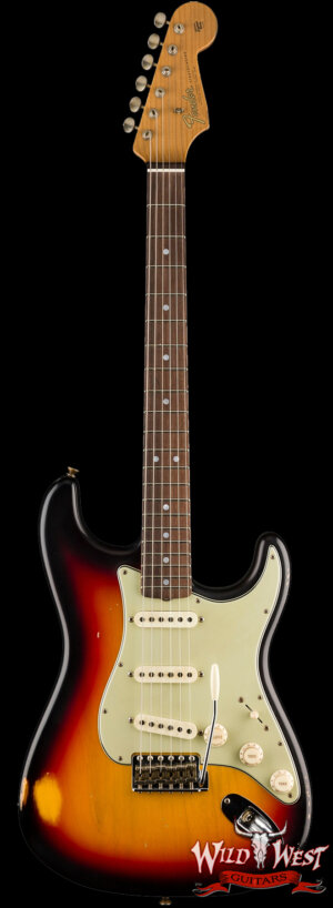 Fender Custom Shop Andy Hicks Masterbuilt 1964 Stratocaster Brazilian Rosewood Josefina Hand-Wound Pickups Joueneyman Relic Target 3 Tone Sunburst (US Only / No International Shipping)