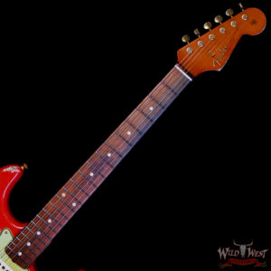 Fender Custom Shop Levi Perry Masterbuilt 1962 Stratocaster Brazilian Rosewood Heavy Relic Fiesta Red w/Gold Hardware 7.40 lbs (US Only / No International Shipping) - Image 4