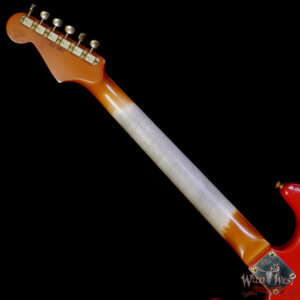 Fender Custom Shop Levi Perry Masterbuilt 1962 Stratocaster Brazilian Rosewood Heavy Relic Fiesta Red w/Gold Hardware 7.40 lbs (US Only / No International Shipping) - Image 5
