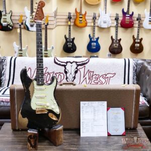 Fender Custom Shop Levi Perry Masterbuilt 1962 Stratocaster Brazilian Rosewood Heavy Relic Black with Gold Hardware 7.25 lbs (US Only / No International Shipping) - Image 6