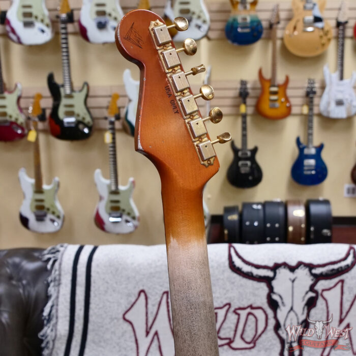 Fender Custom Shop Levi Perry Masterbuilt 1962 Stratocaster Brazilian Rosewood Heavy Relic Black with Gold Hardware 7.25 lbs (US Only / No International Shipping) - Image 12