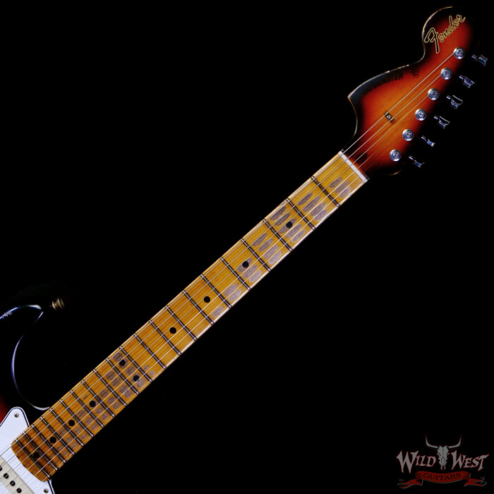 Fender Custom Shop 2025 Dealer Event #160 1969 Stratocaster Maple Neck Heavy Relic Aged 3 Tone Sunburst 7.80 lbs - Image 4