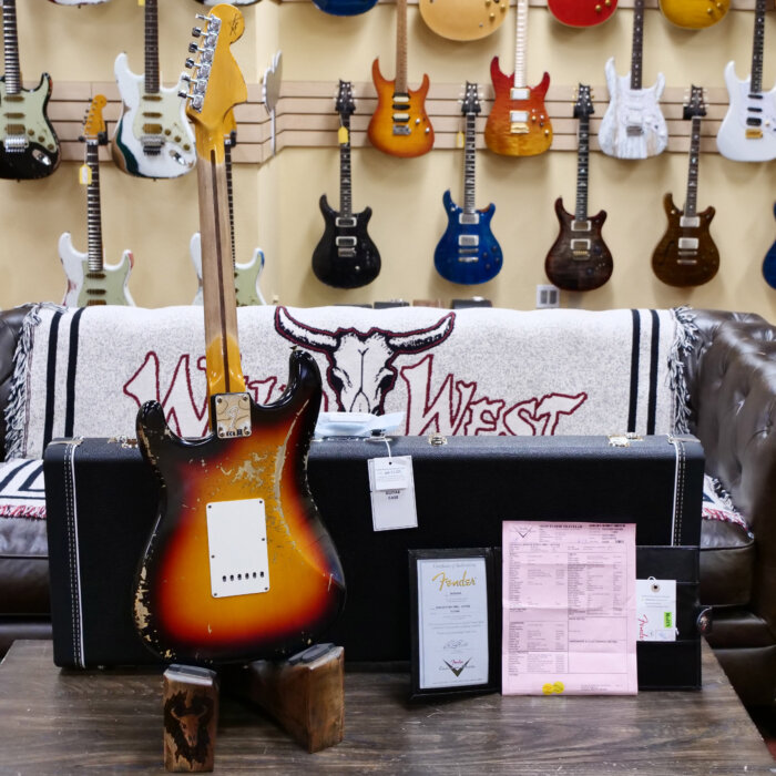 Fender Custom Shop 2025 Dealer Event #160 1969 Stratocaster Maple Neck Heavy Relic Aged 3 Tone Sunburst 7.80 lbs - Image 12