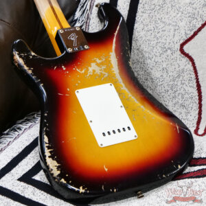 Fender Custom Shop 2025 Dealer Event #160 1969 Stratocaster Maple Neck Heavy Relic Aged 3 Tone Sunburst 7.80 lbs - Image 14