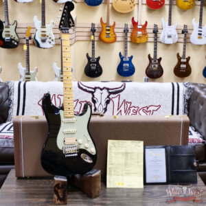 Fender Custom Shop Wild West Lightning Stratocaster Floyd Rose HSS Maple Neck Matching Color Large Headstock 22 Frets NOS Black 8.25 lbs - Image 6