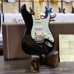 Fender Custom Shop Wild West Lightning Stratocaster Floyd Rose HSS Maple Neck Matching Color Large Headstock 22 Frets NOS Black 8.25 lbs - Image 8