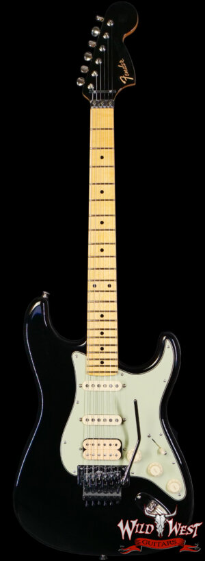 Fender Custom Shop Wild West Lightning Stratocaster Floyd Rose HSS Maple Neck Matching Color Large Headstock 22 Frets NOS Black 8.25 lbs